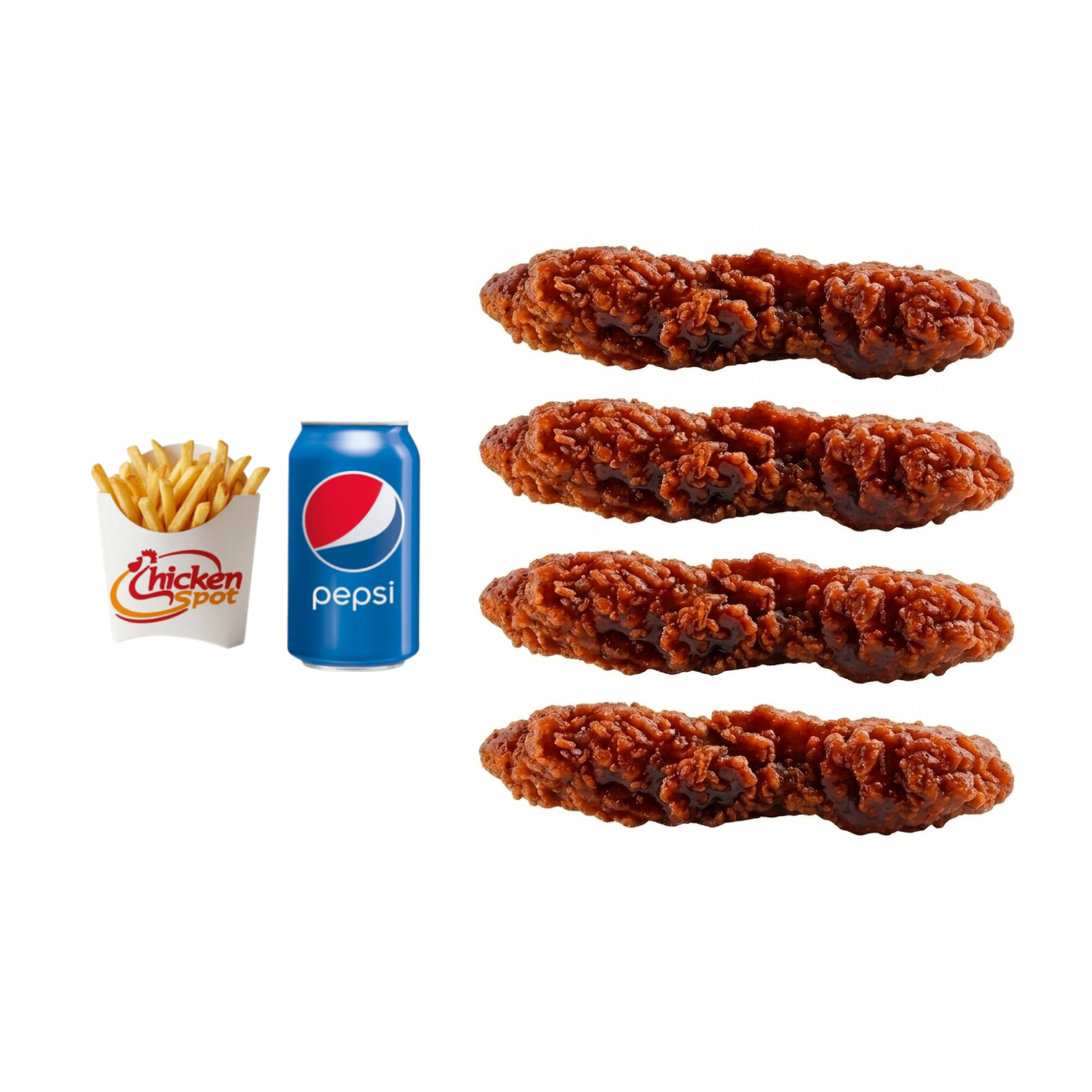 4 Pcs Bbq Chicken Strips